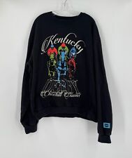 Homme + Femme Mens Black Kentucky Derby 2023 Graphic Pullover Sweatshirt Sz XL