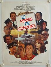 Affiche Cinéma PERMIS DE CONDUIRE 1973 GIRAULT Velle Roberts Biraud - 60x80