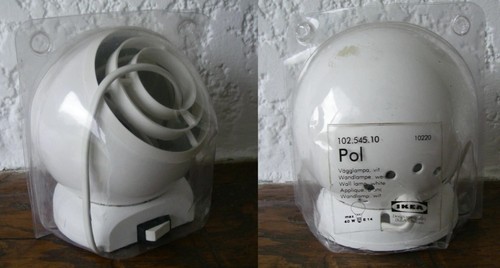 Lampe boule métal laqué - lampe,