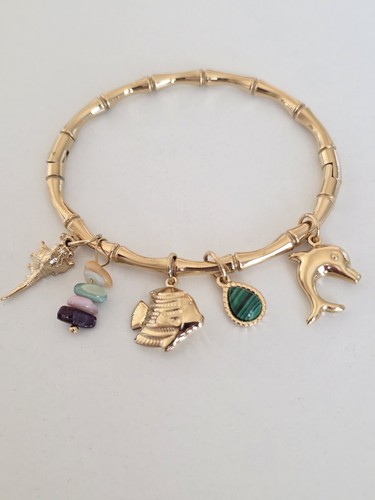 Bracelet breloques acier - bracelet, en