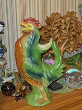 Pichet Coq Barbotine Faïence