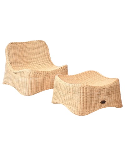 Fauteuil jardin rotin - de,