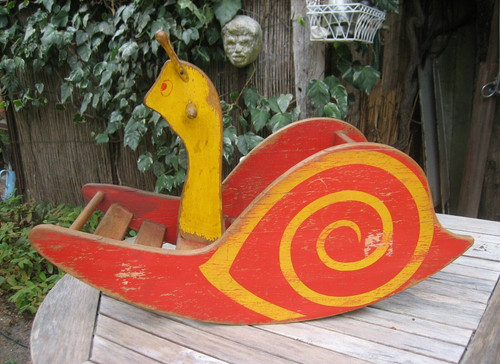 Ancien jouet bascule en - jouet,