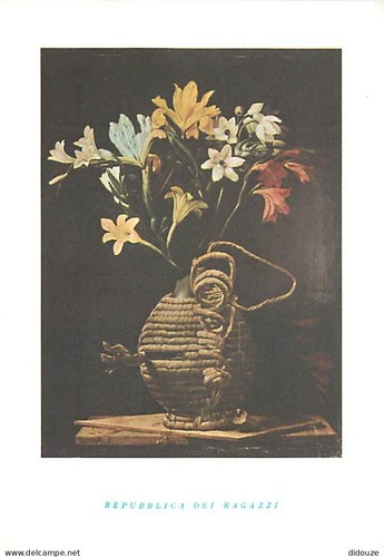 Carte postale fleurs - carte,