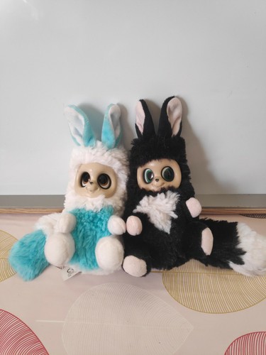 Peluches lapins blanc - , noir