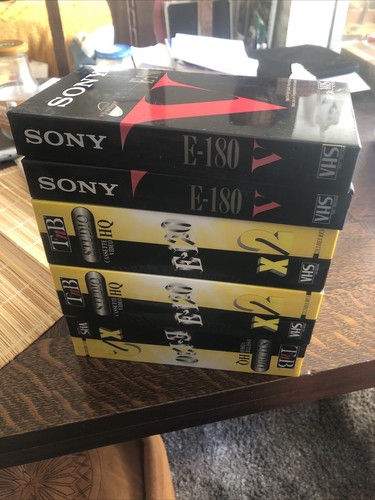 Sony 180v cassettes vhs - sony,