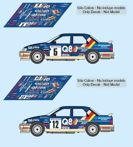 Décal ford sierra - décal, cosworth