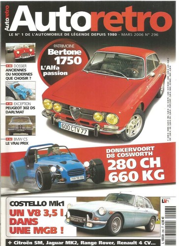 Auto retro 296 bertone - auto, 1750