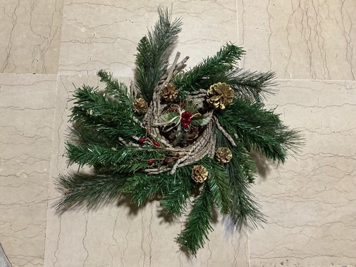 Couronne noël bois 45 - couronne, en