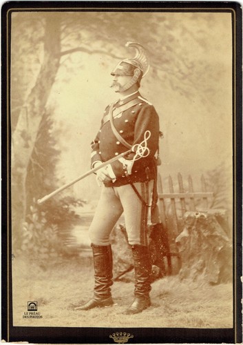 Carte cabinet 1860 - , militaire