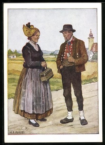 Paire cartes postales - paire,