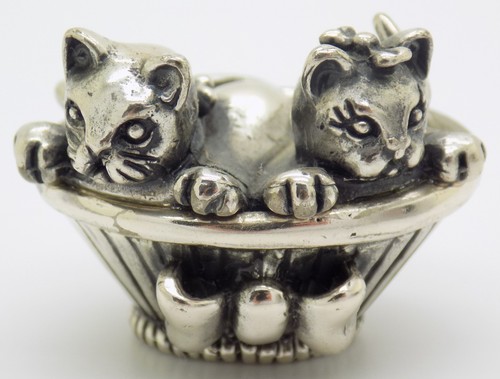 Figurine chatons dans panier - dans,