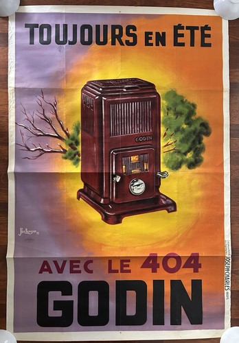 Affiche ancienne godin - affiche,