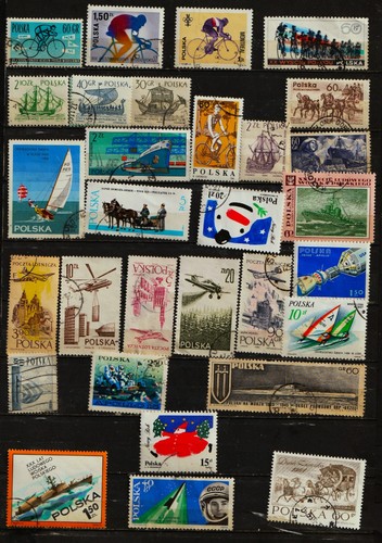 Pologne timbres sujets les - 30,