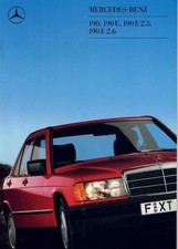 Catalogue Brochure Mercedes 190 / E / E 2.3 / E 2.6 W201 08/1987 France