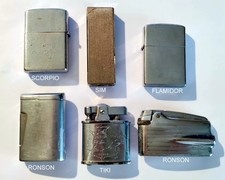 LOT DE 6 BRIQUET  SCORPIO