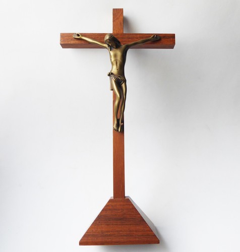 Crucifix bronze bois - en,