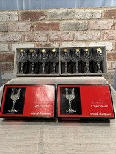 Cristal D'Arques~Longchamp~24% Lead ~6oz Wine Crystal Glasses~Set of 8