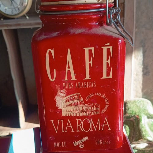 Bocal verre rouge à - bocal,