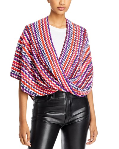 Missoni draped poncho - missoni,