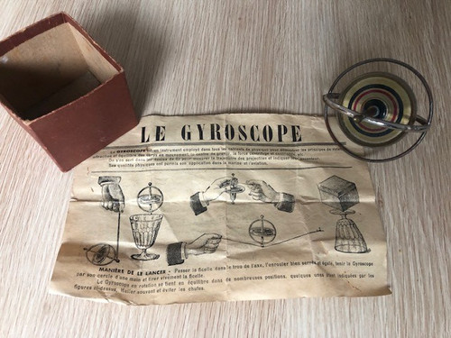 Toupie gyroscope jouet ancien - toupie,
