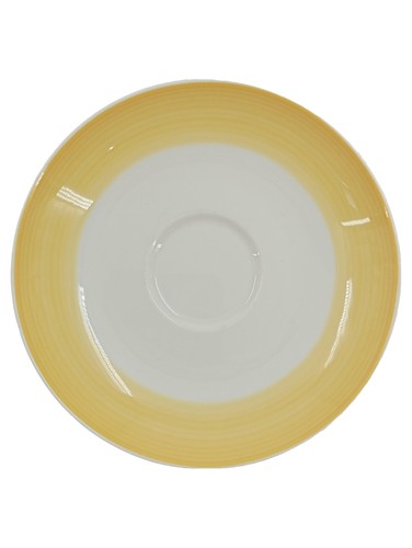 Villeroy boch soucoupe jaune - &,