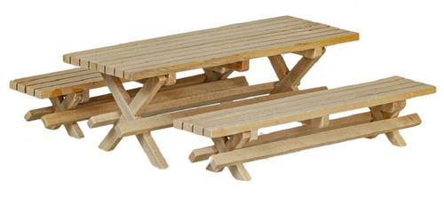 Table pique nique bois - table, de
