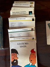 ATLAS BOX SET 204 TINTIN CARDS WITHOUT DOUBLES MOULINSART 1991 CASTERMAN
