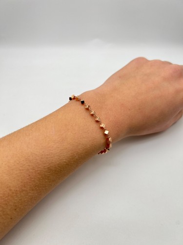 Bracelet rose 18k - bracelet, or