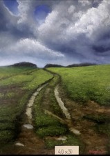 Tableau Huile Sur Toile Signée