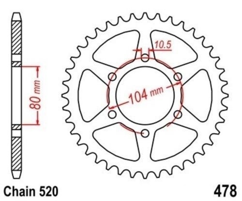 Roue chaîne dents - roue,