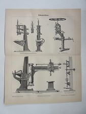 Old painting - theme "drills" from 1895 (BE-2)