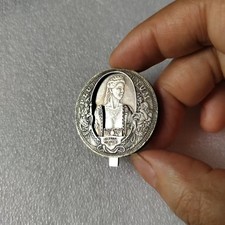 Movable Mechanism Coin "Surprise " Silver Plated Amazing Hobo Art US Eagle