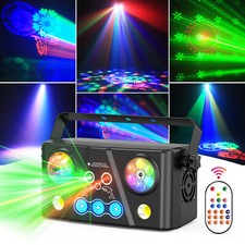 Pattern Projector Laser Light DMX RGB LED 5 in1 Stage Effect Lights With Remote