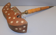 - MIROIR A ALOUETTES BOIS avec MIROIRS COMPLET son pied se range à l'intérieur D