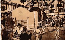 CPA Pays Basque Partie de