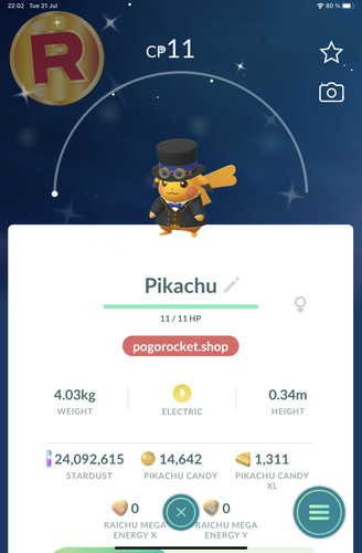Shiny pikachu blue - shiny,