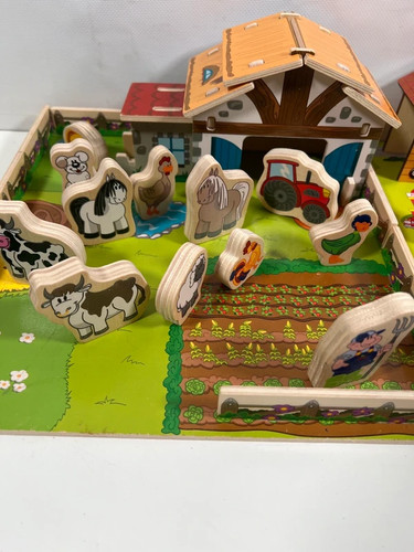 Jouet bois ferme - en,