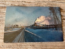Vtg Postcard Usine de Papier Kraft Lebel sur Quévilon Abitibi Qc Canada