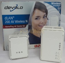 Devolo 1409 Dlan 200 AV Wireless N Starter Kit - Grade A