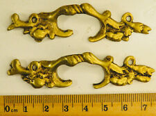 2 BRASS LOUIS XV STYLE FURNITURE (DRAWER) HANDLES