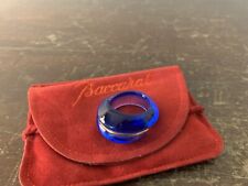 Blue Shell Baccarat Dark Blue Gold Crystal Border Baccarat Rings Size 56