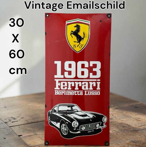 Vintage ferrari 1963 plaque - vintage,