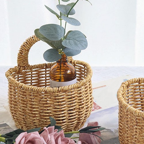 Panier osier suspendu - osier, fille