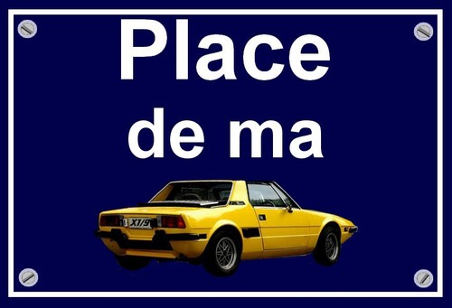 Plaque place ma fiat x - ma,