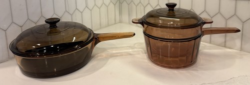 Vtg pyrex vision - vision, amber