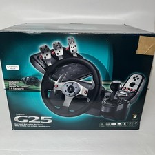 Logitech G25 Racing Wheel Package, Complete W/ Pedals, Shifter & Power Supply