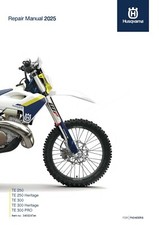 Husqvarna Service Workshop Shop Repair Manual Book 2025 TE 300 Heritage US..