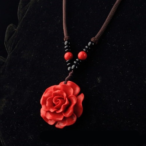 Collier pendentif fleur - collier,