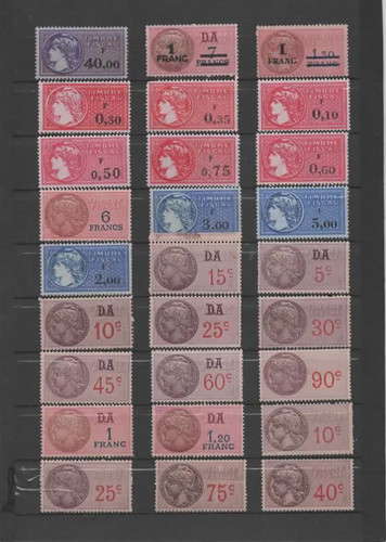 Fiscaux timbres neufs - timbres,